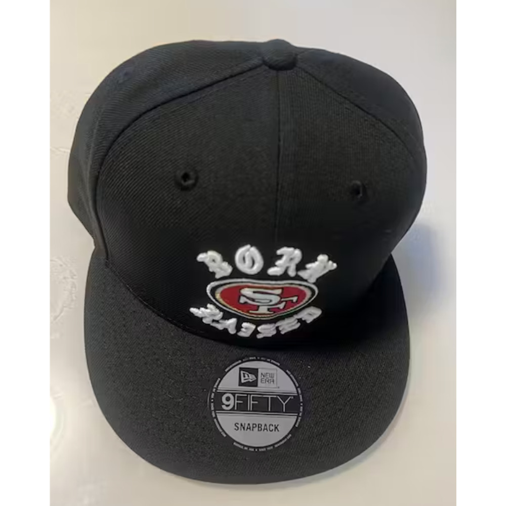 Born X Raised × NEW ERA NFL + 49ERS SNAPBACK ROCKER HAT: BLACK